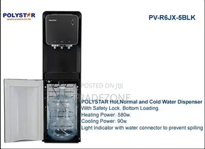 Polystar 3 Taps Bottom Loader Water Dispenser | PV-R6JX-5BLK