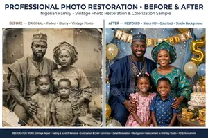 Professional Phone Photo Editing Old to New, Birthday Studio