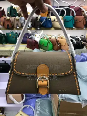 Pedra Taupe Buckle Hangbag