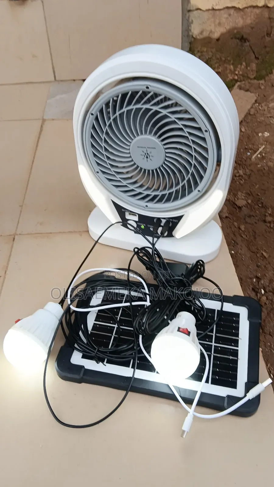 Solar Rechargeable Table Fan