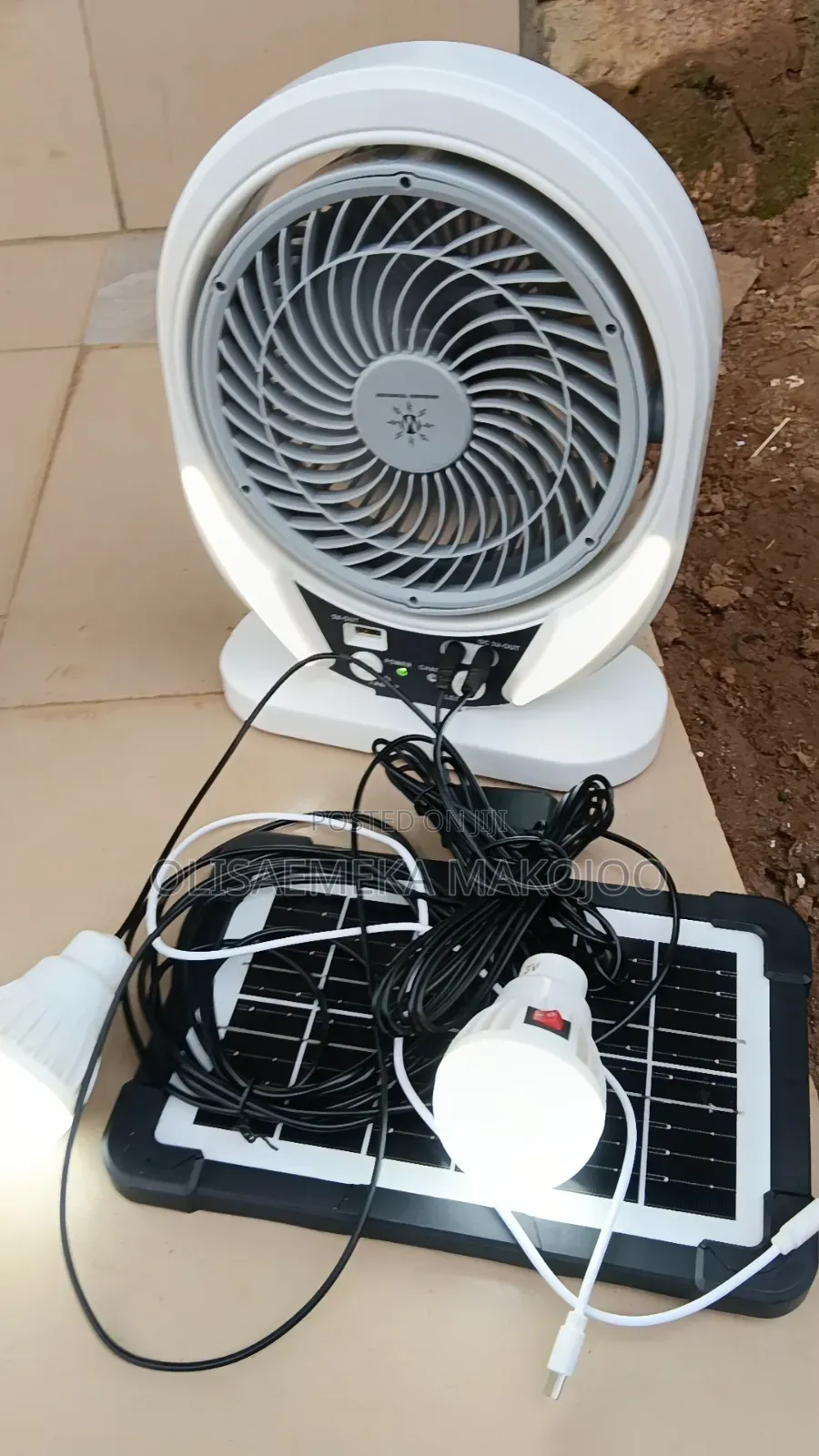 Solar Rechargeable Table Fan