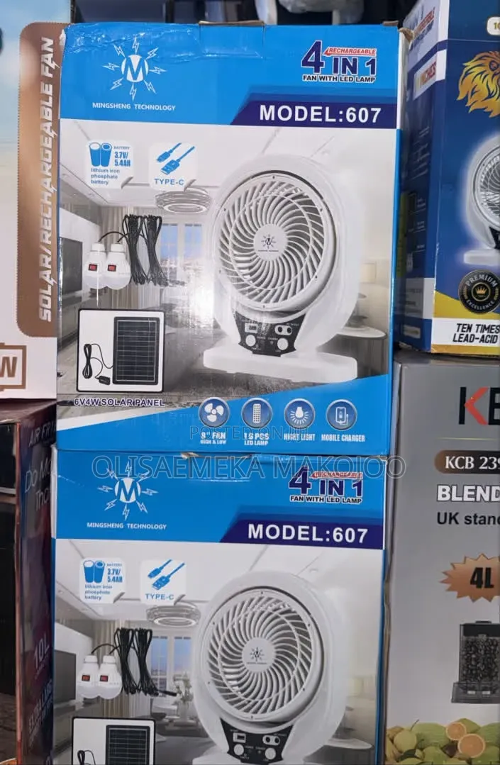 Solar Rechargeable Table Fan