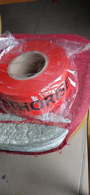Red Caution Tape - "AUTHORISED PERSONNEL ONLY" - Safety Barrier Tape