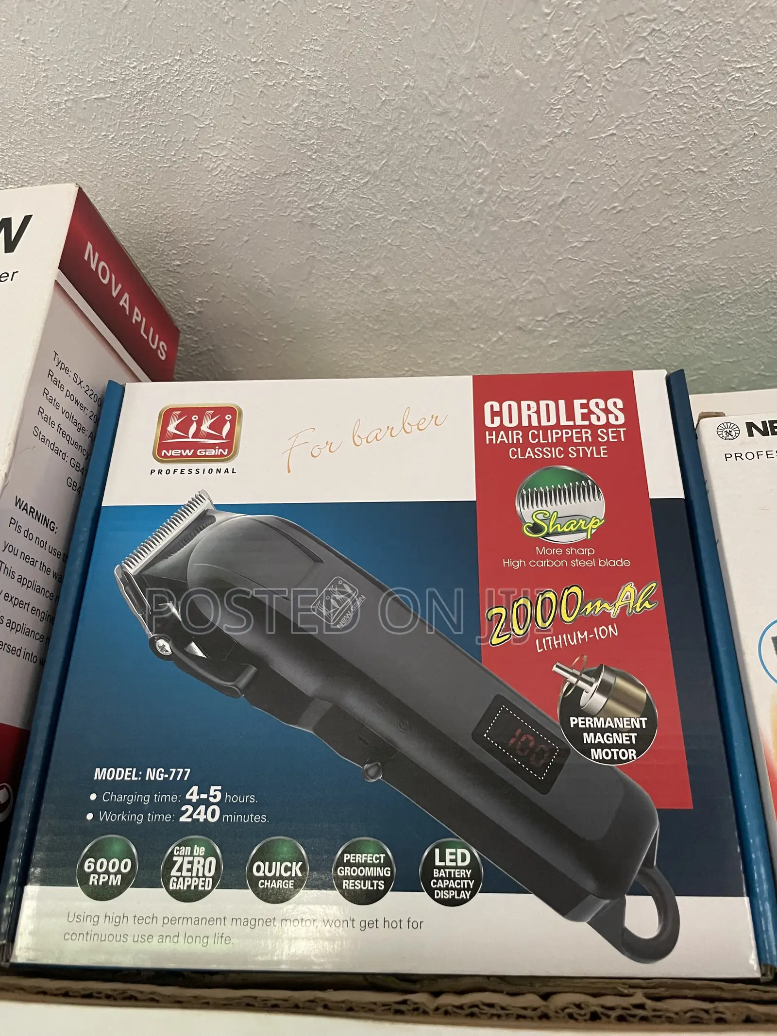 Cordless Hair Clipper Set Rechargeable Classic Style