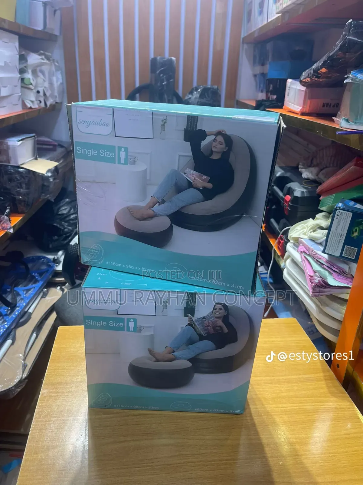 Inflatable Sofa With Stool