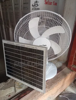 Rechargeable Solar Table Fan With Panel