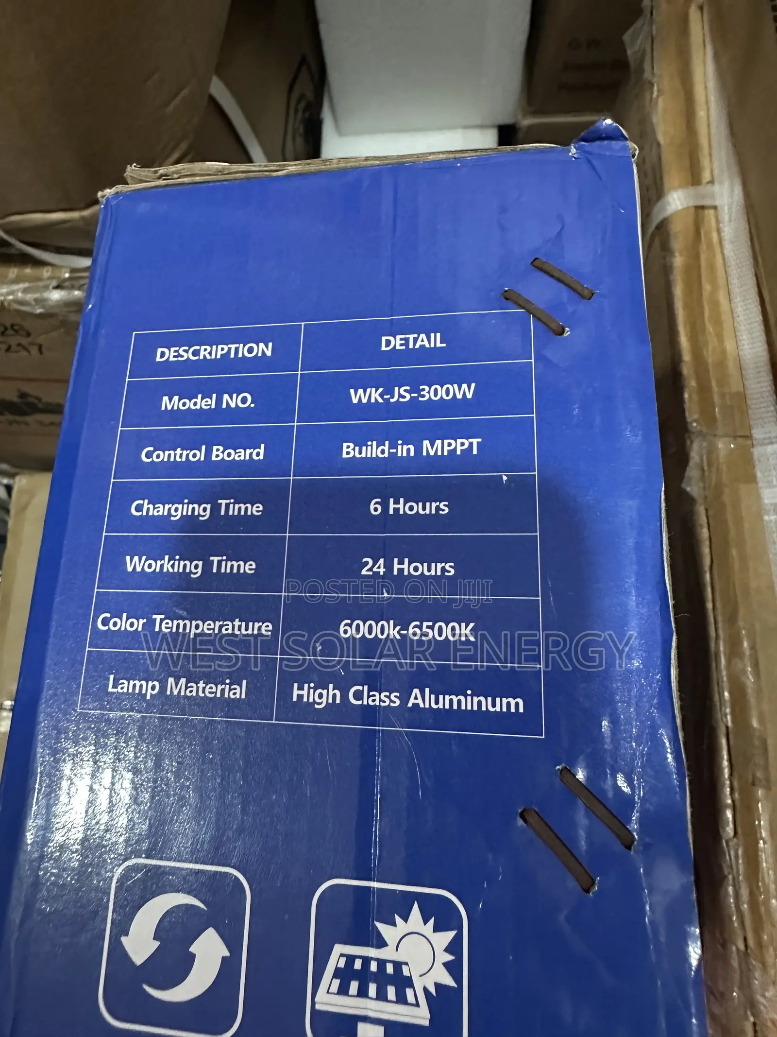 300W Wakatek Solar Flood Light