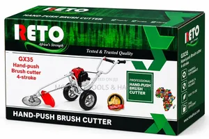 Reto Gx35 4-Stroke Wheel Brush Cutter – Petrol Grass Cutter