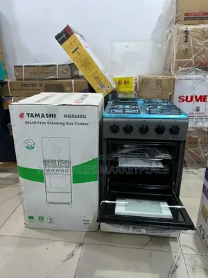 Brand New Tamashi 50x50 4 Burner Standing Gas Cooker - Full Gas