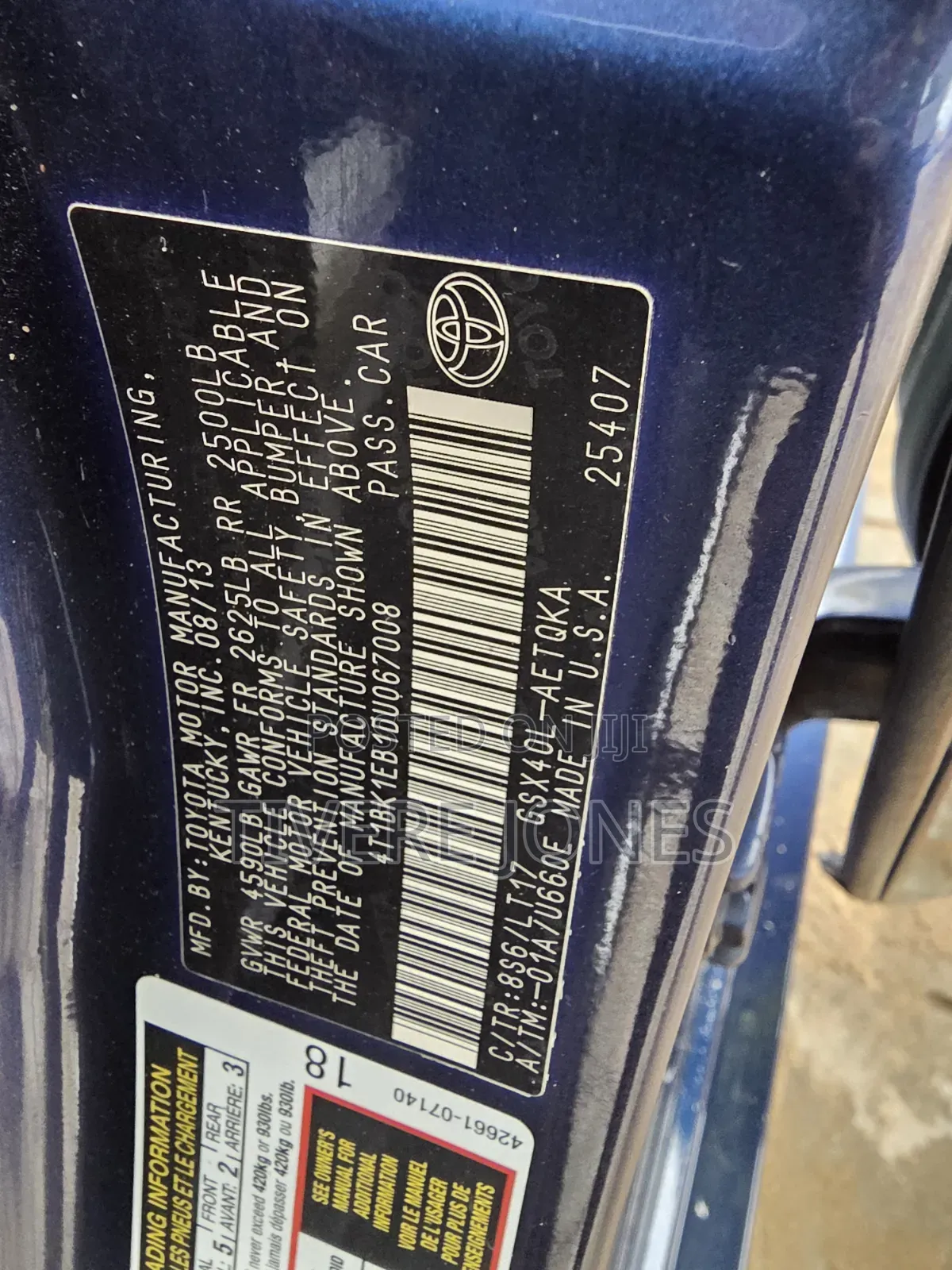 Toyota Avalon 2014 Blue