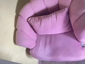 Pink Salon Chair / Waiting Chair / Makeup Chair With Pillow