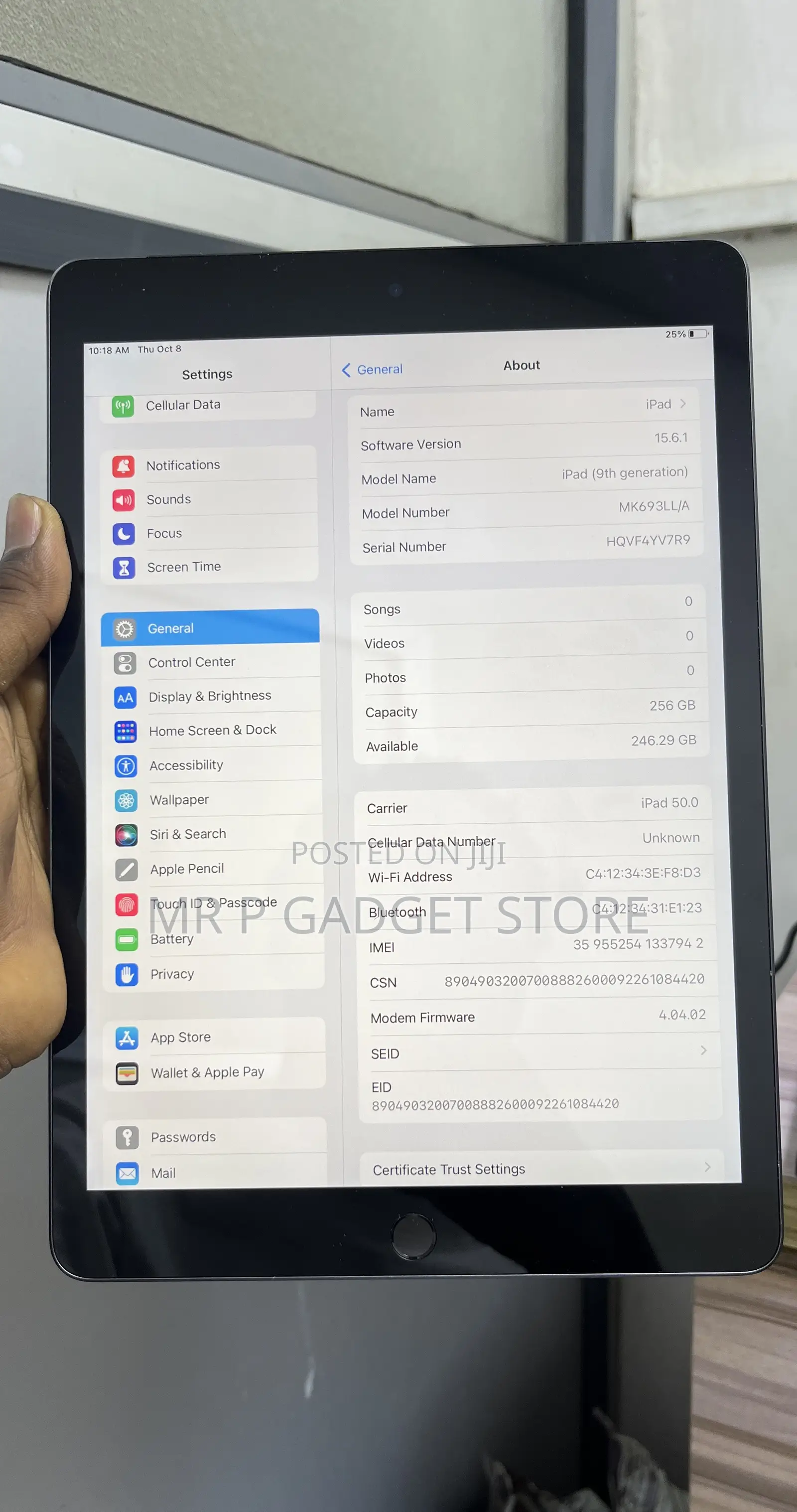 Apple iPad 10.2 (2021) 256 GB Gray