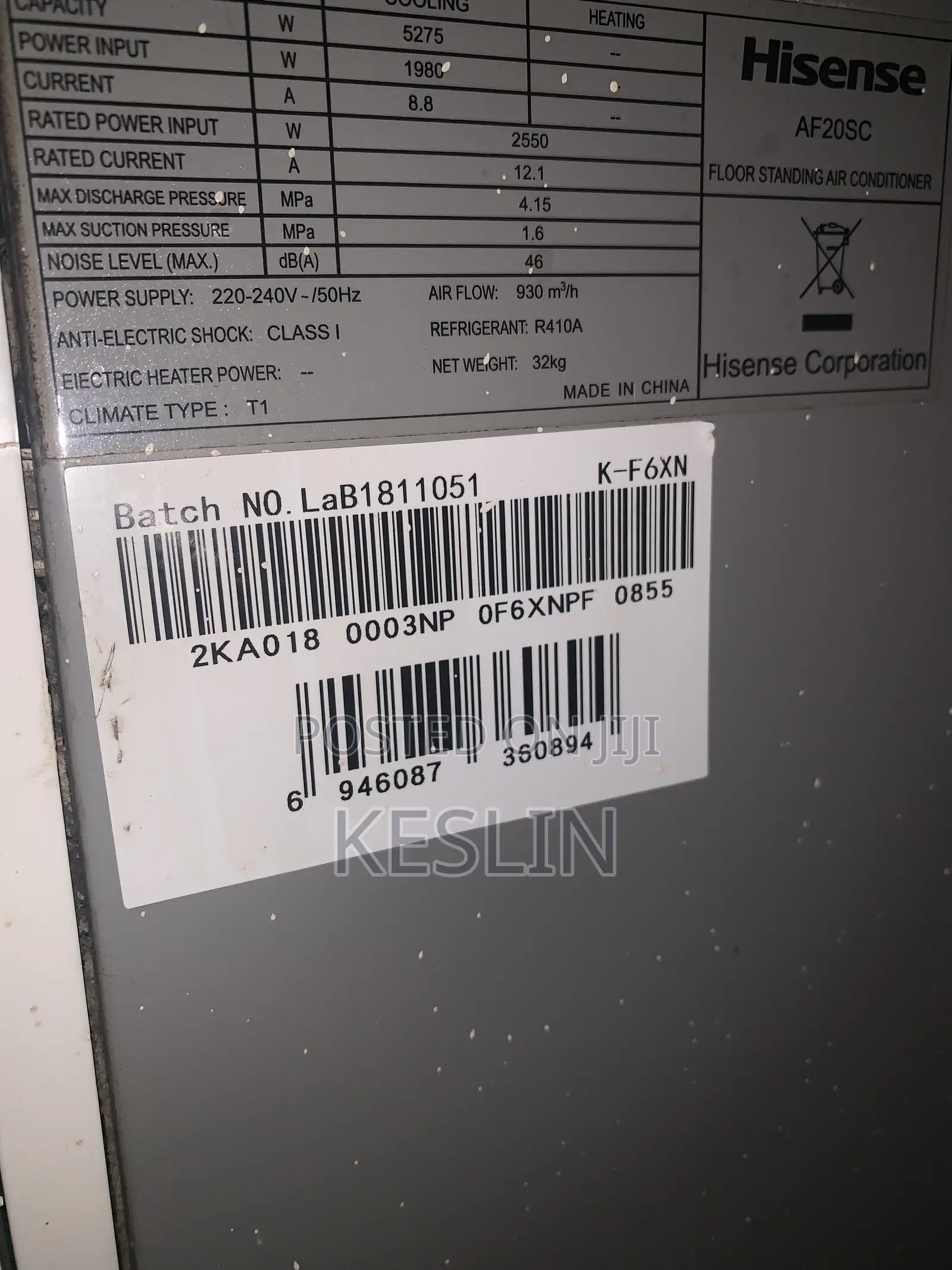 Hisense 2HP Floor Standing AC AF20SC – Super Cooling