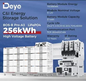 256KWH DEYE HIGH VOLTAGE Lithium Battery Available With 10yrs Warranty