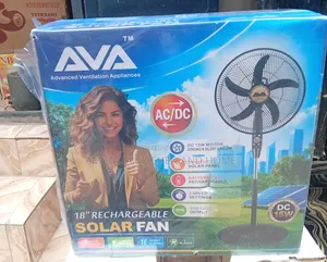 AVA 18" Rechargeable Solar Fan