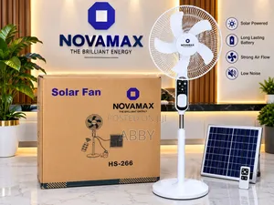 Solar Rechargeable Fan With Bulb 