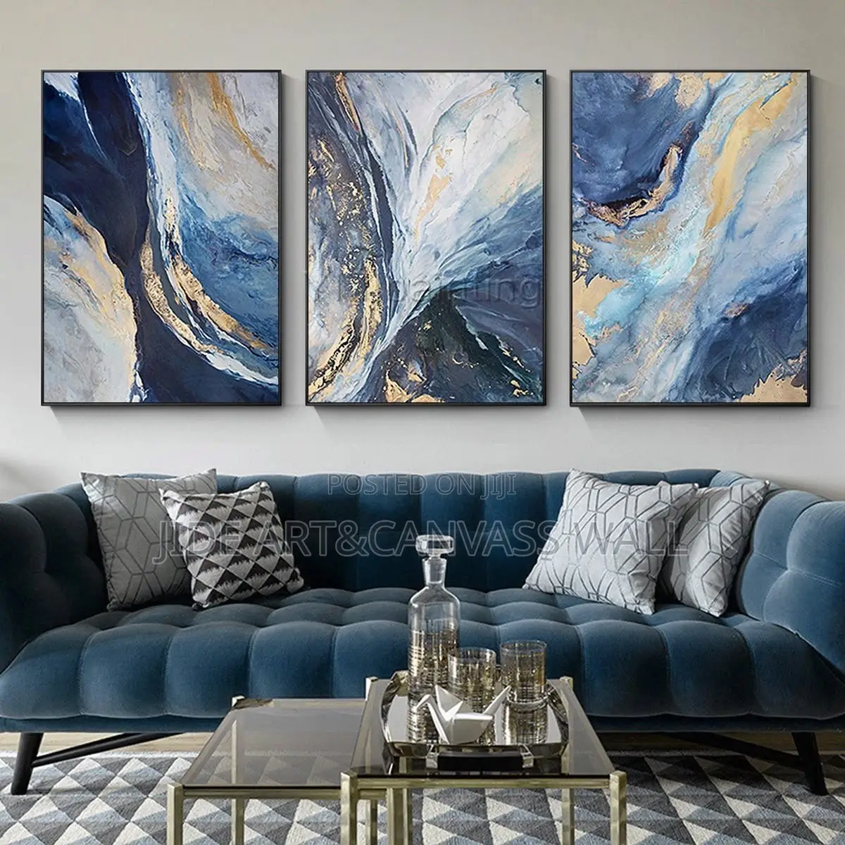 Split Modern Abstract Wall Art Decor