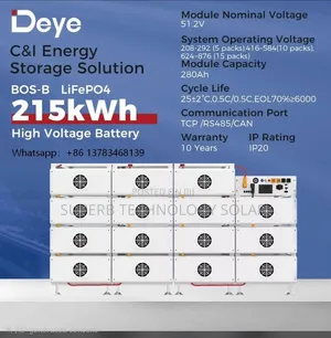215kwh DEYE High Voltage Lithium Battery Available