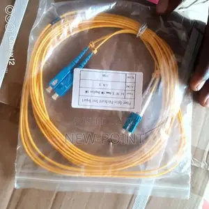 20m Lc-Sc Single Mode Fiber Optic Patch Cord – Duplex Yellow Cable