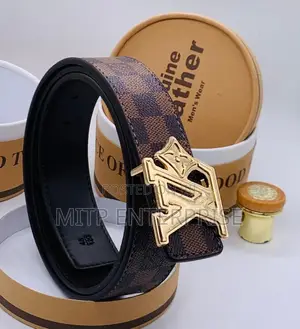 Genuine Leather Louis Vuitton Belt