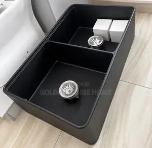 Black Multi Purpose Ceramic Belfast Sink