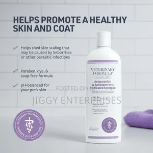 Veterinary Formula Antiparasitic & Antiseborrheic Medicated Shampoo