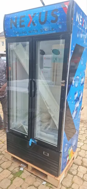 Nexus Double Door Display Fridge 600lt