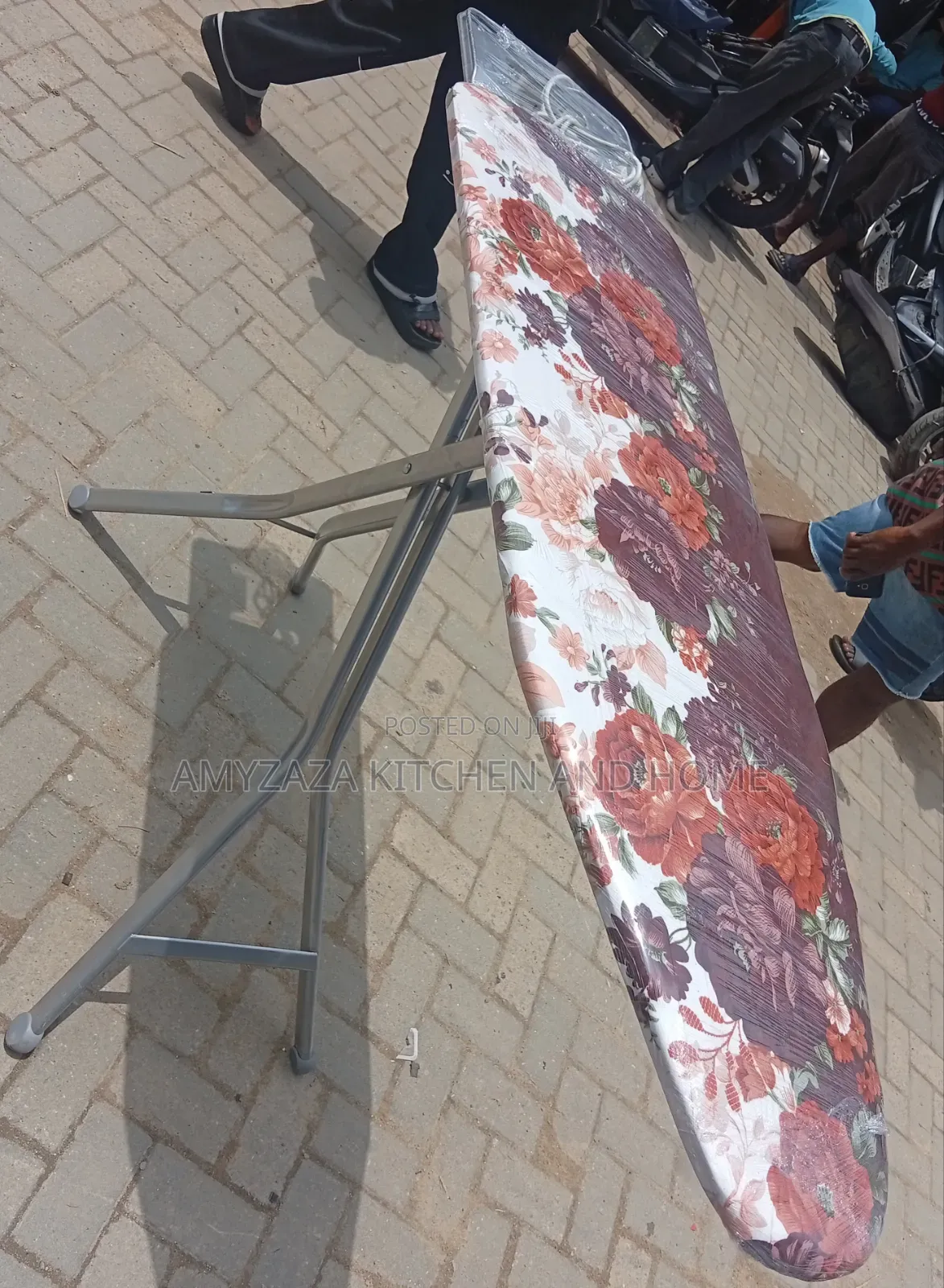 Premium Foldable Ironing Board With Padded Floral Cover