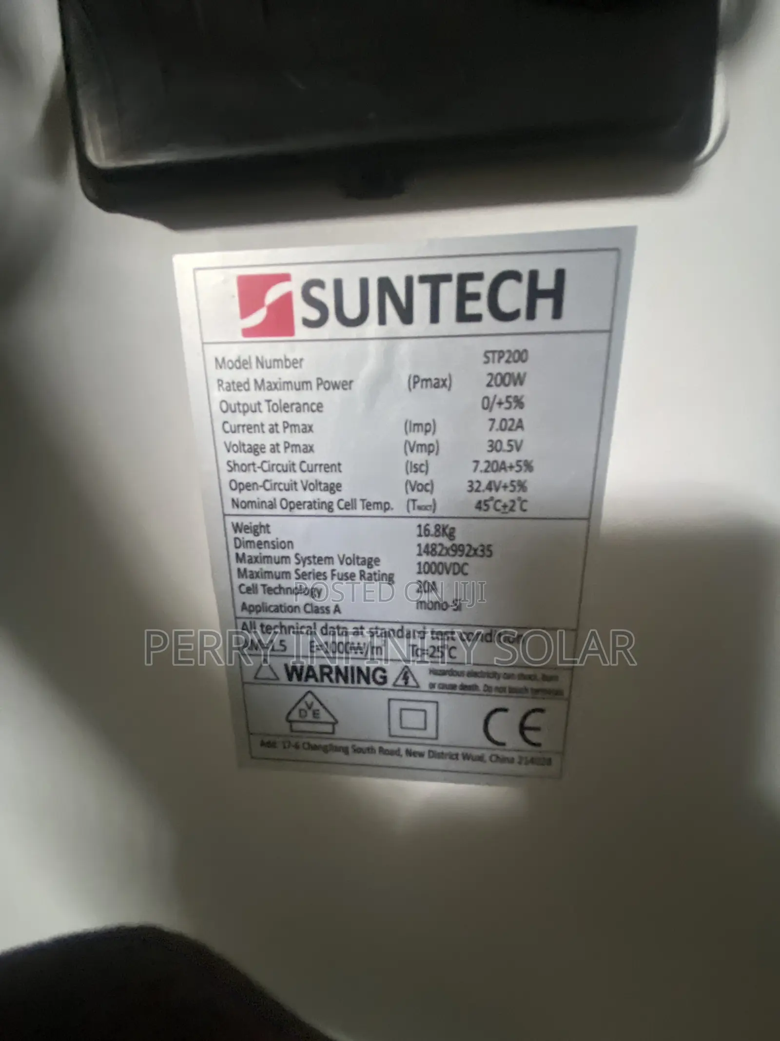 Sun Tech 200W Solar Panel – Brand New High Efficiency