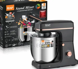 RAF 12-Litre Industrial Stand Mixer - 2000W Heavy Duty Cake Mixer