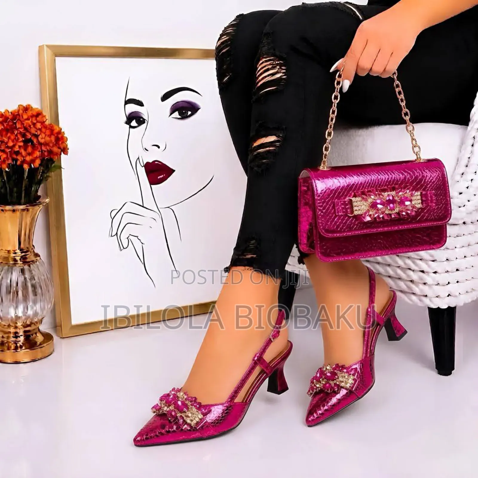 Classy Purse and Shoe Set