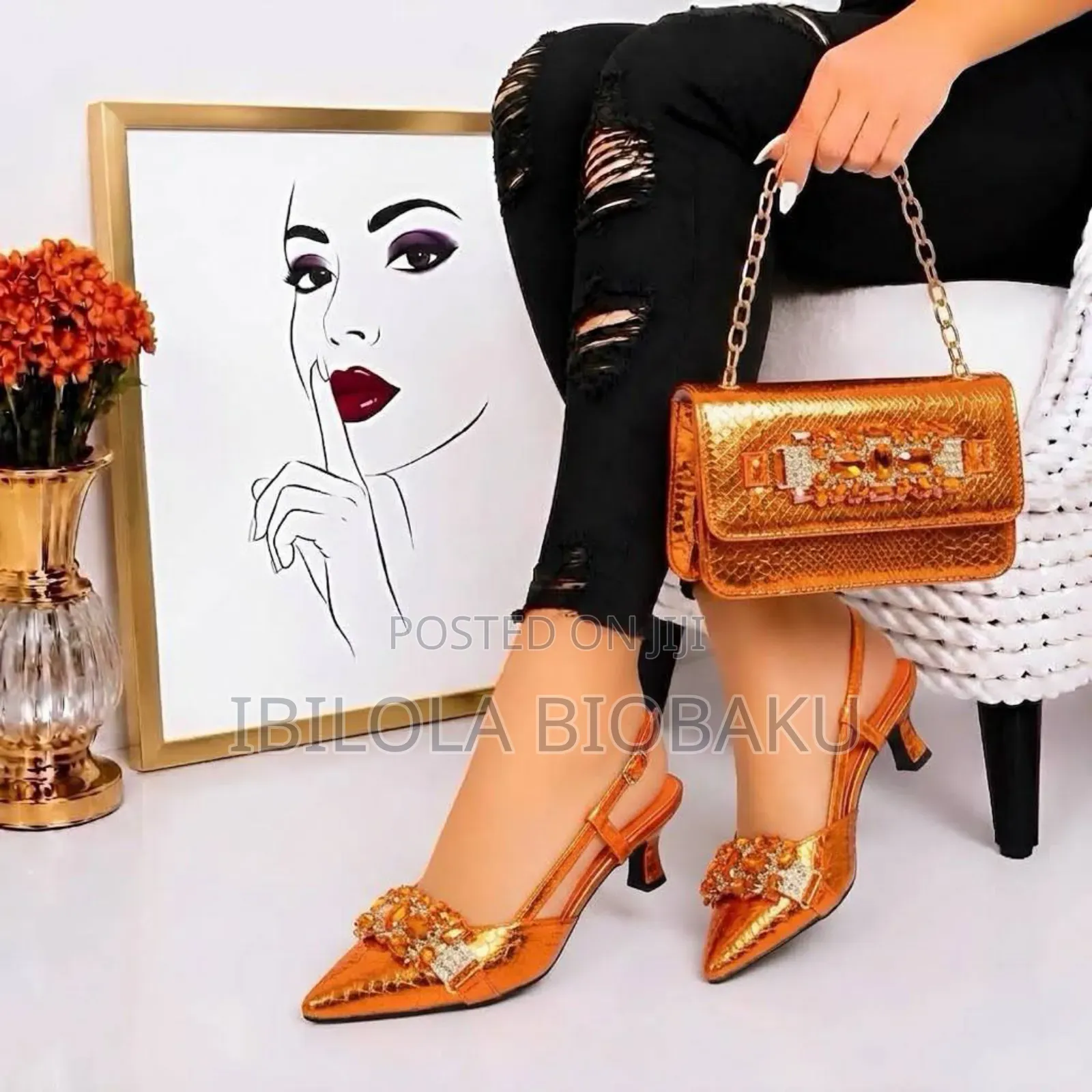 Classy Purse and Shoe Set