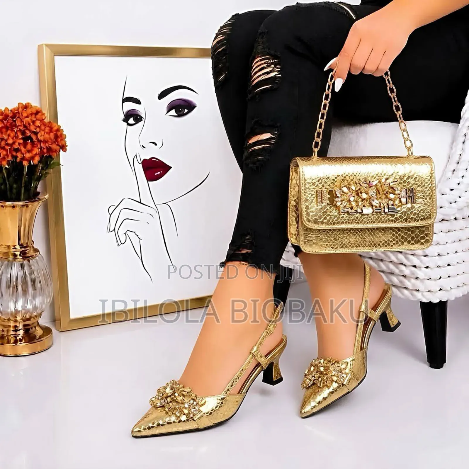Classy Purse and Shoe Set