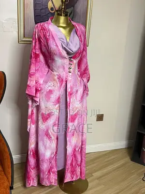 Elegant Pink Women’s Longline Dress & Outerwear