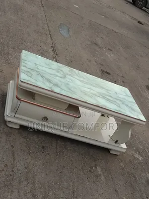 Imported Marble Adjustable TV Stand With Center Table