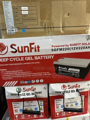 220Ah 12V Sunfit Dry Cell Battery