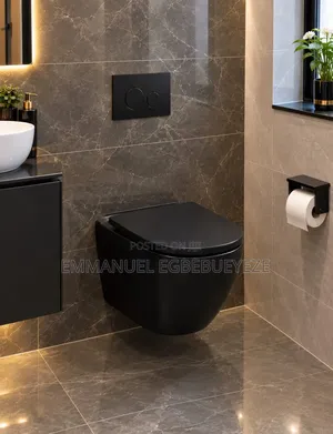 Luxury Wall-Hung Concealed Water Closet – Modern White WC