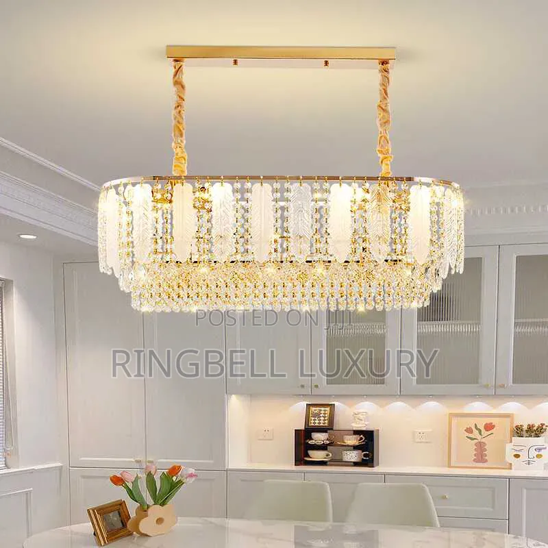 Dinning Gold Crystal Chandelier