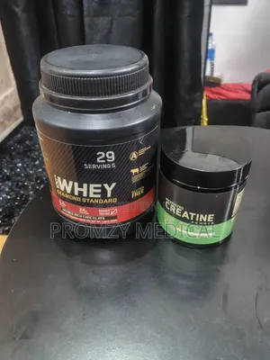 Creatine Monohydrate and Whey Protein Powder