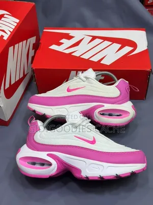 Nike Air Max Portal Chunky Style Sneaker in White/Pink