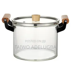 3.5L Transparent Heat Resistant Borosilicate Glass Cooking Pot