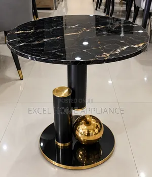Luxury Gold Accent Marble Coffee Table