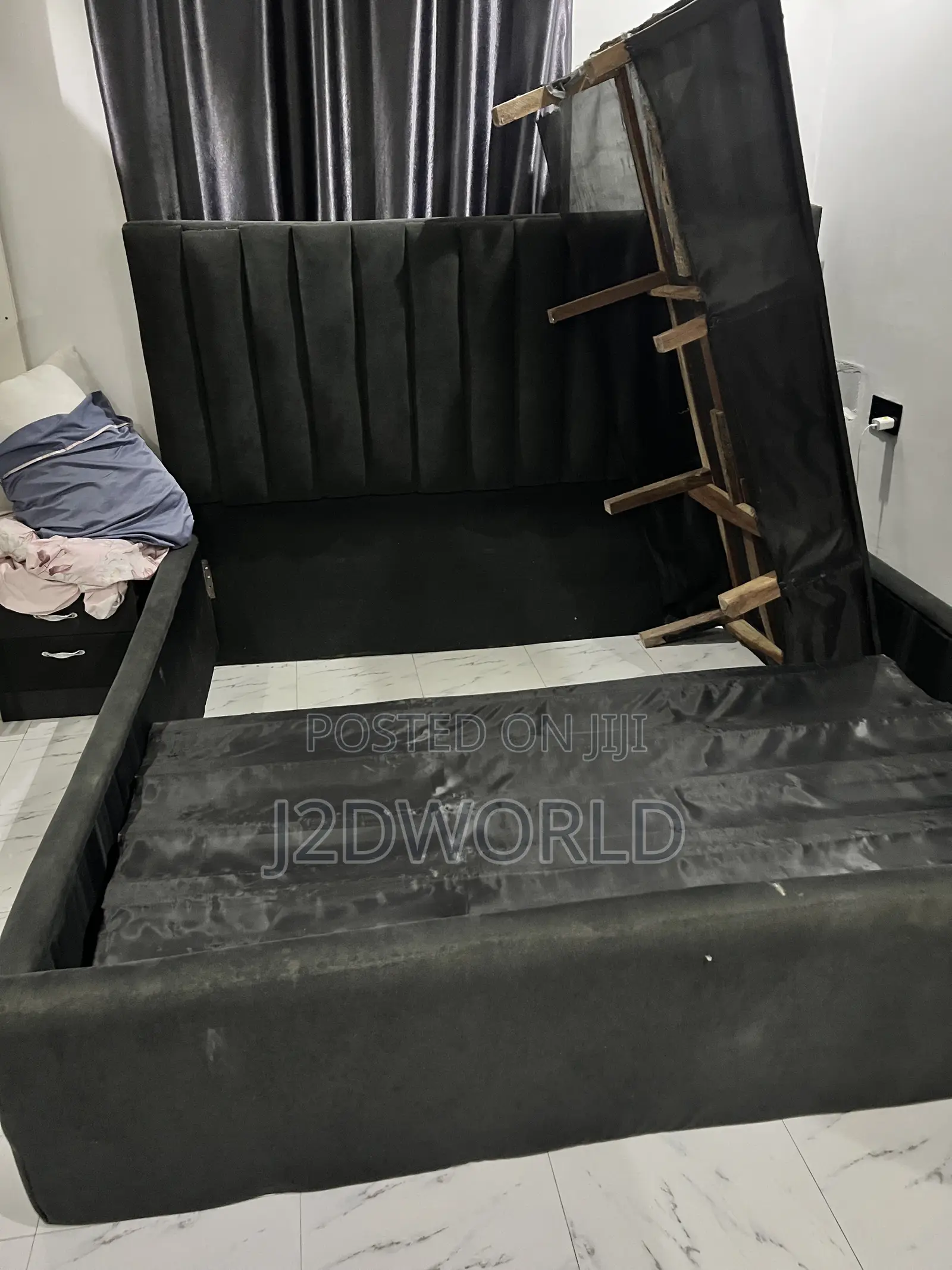 6x6 Bed Frame + 2 Bed Side Drawers
