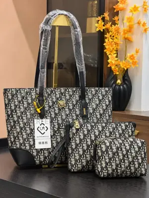 Stock 3in1 Quality Leather Bag