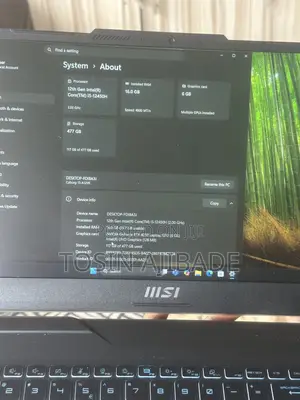Laptop MSI Cyborg 15 16GB Intel Core i5 SSD 512GB