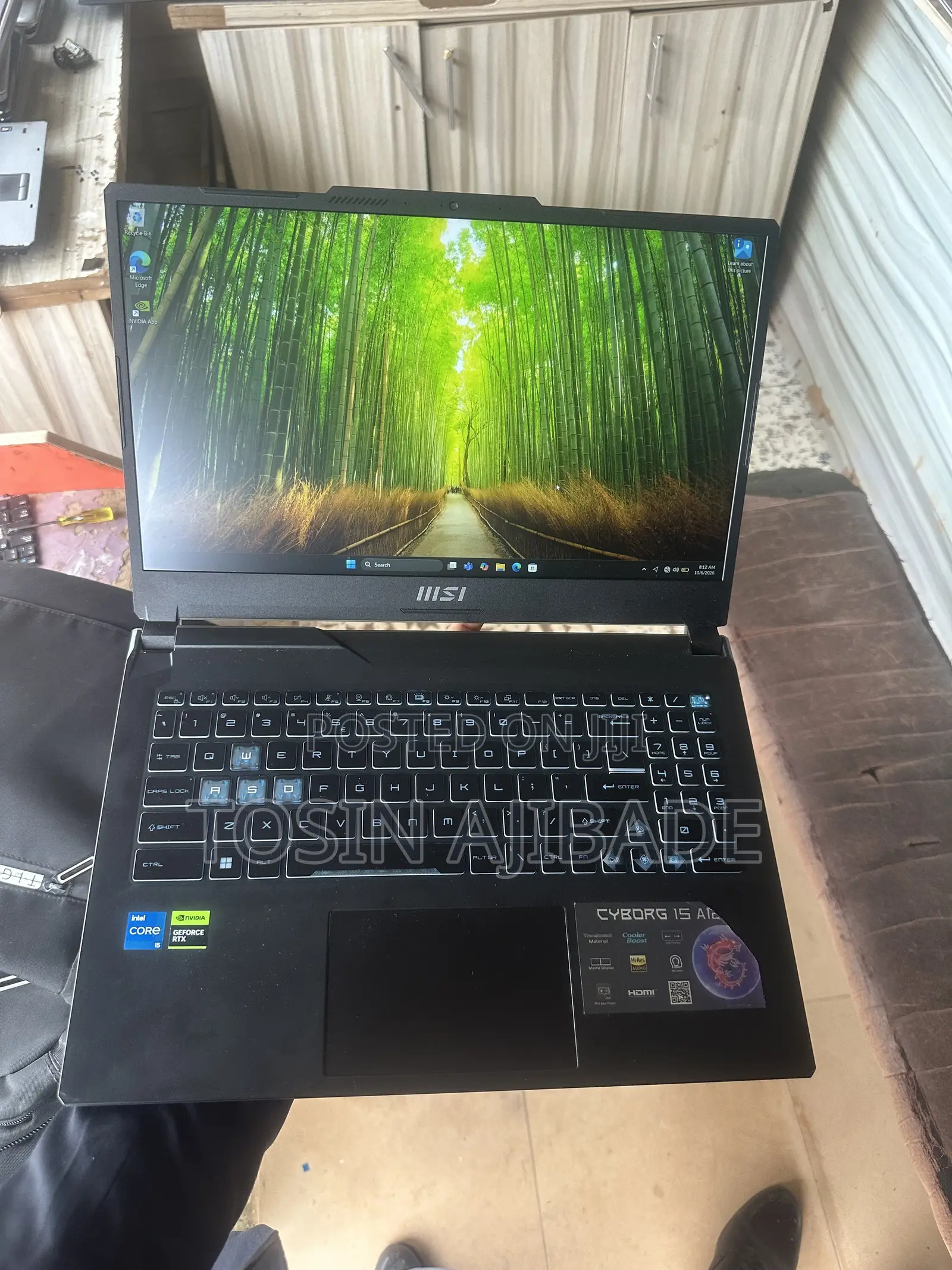 Laptop MSI Cyborg 15 16GB Intel Core i5 SSD 512GB