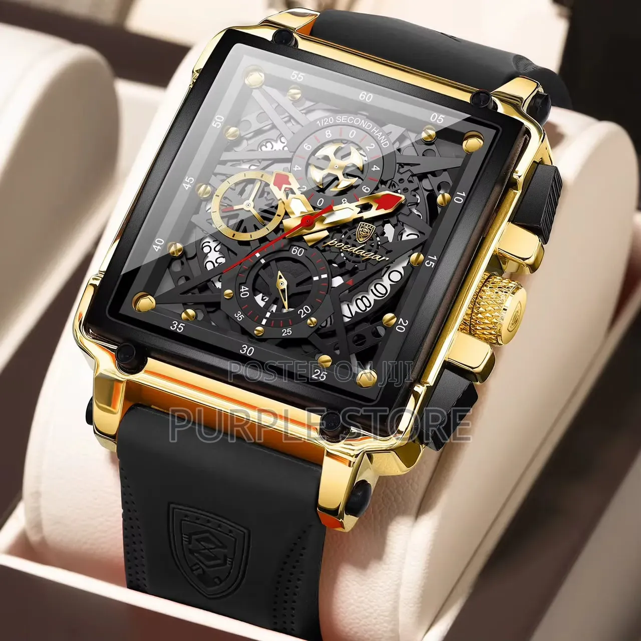 Poedagar Rubber Strap--Watches--