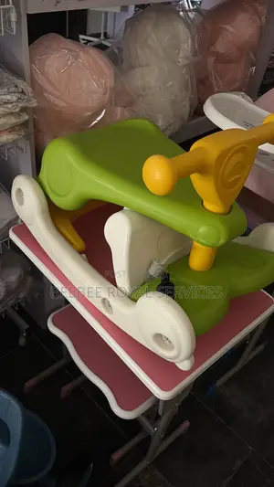 Chair and Table Convertible to Rocker for Infants