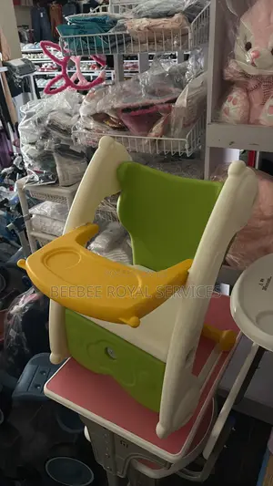 Chair and Table Convertible to Rocker for Infants