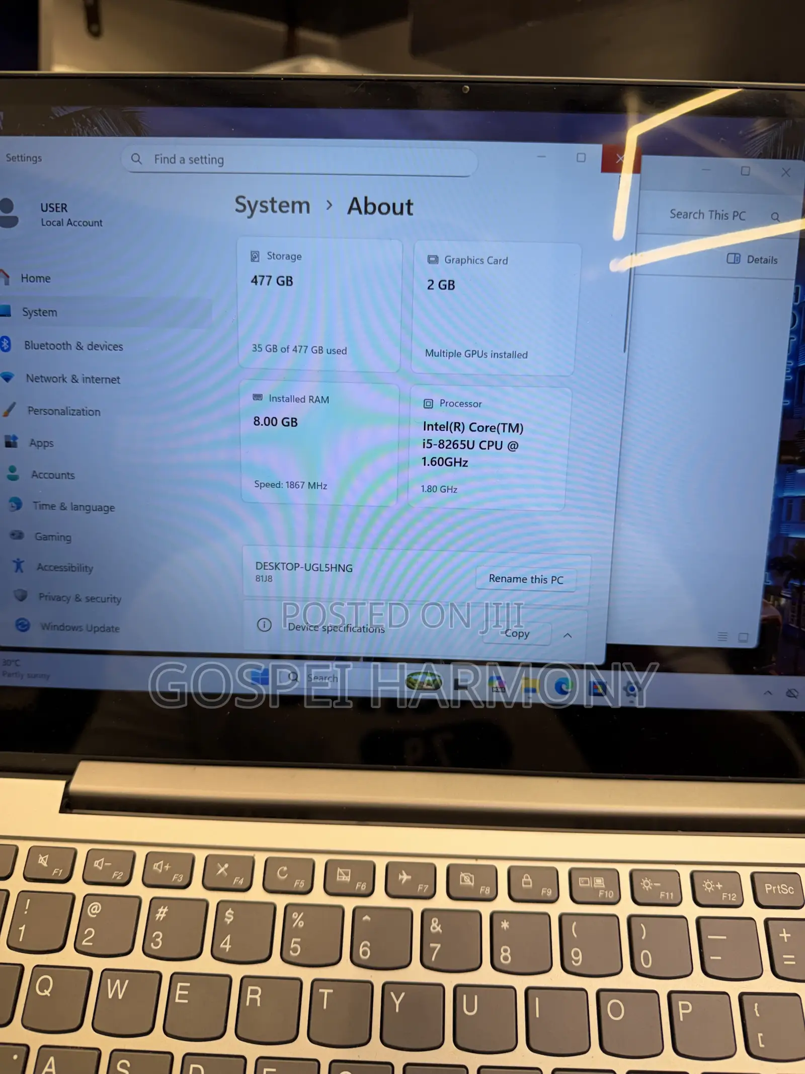 Laptop Lenovo IdeaPad 1 8GB Intel Core i5 SSD 512GB